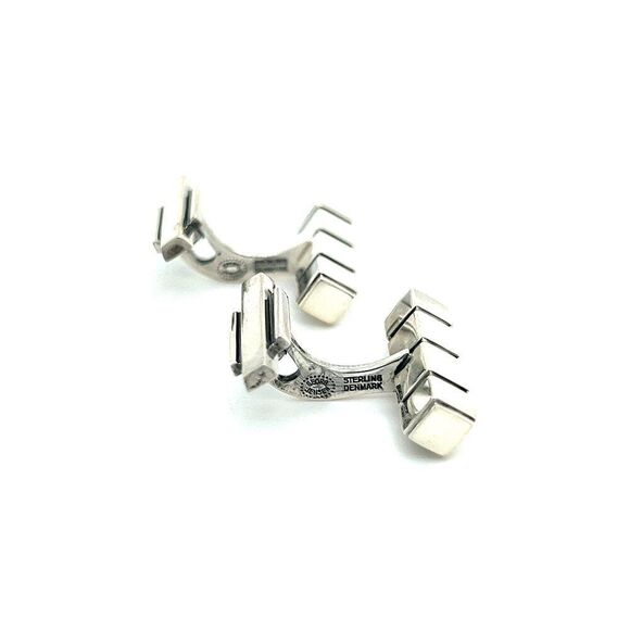 Georg Jensen Estate Mens Cufflinks Sterling Silver GJ29 - Picture 12 of 13